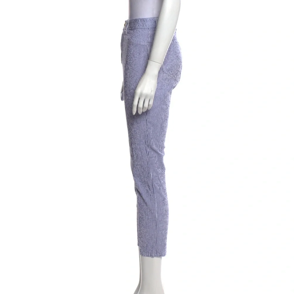 L'AGENCE Blue and White Striped Pants - Picture 7 of 11